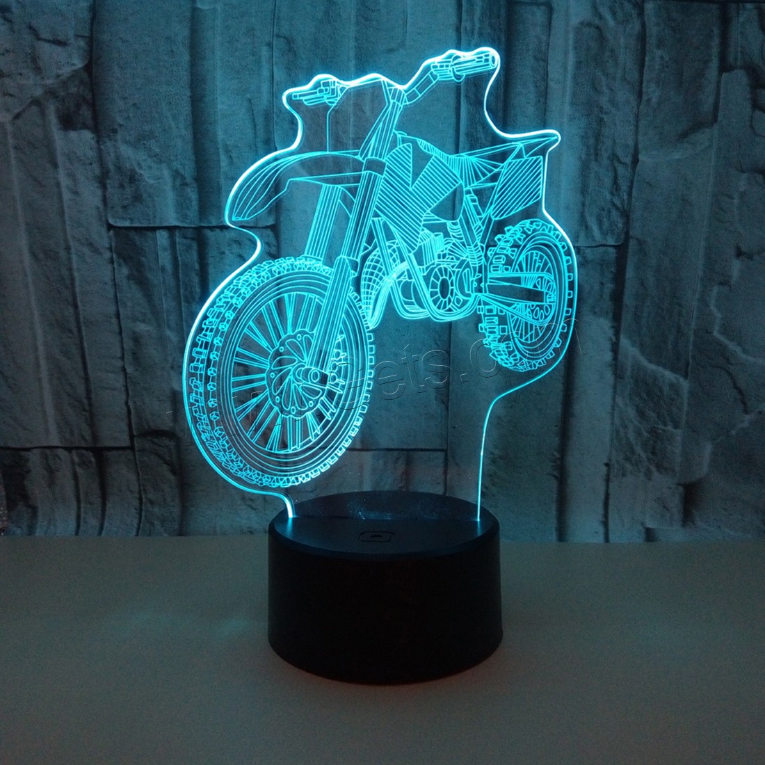 LED Colorful Night Lamp, Acrylic, with ABS Plastic, Different Shape for Choice & with USB interface & with LED light & change color automaticly & different styles for choice, Sold By PC