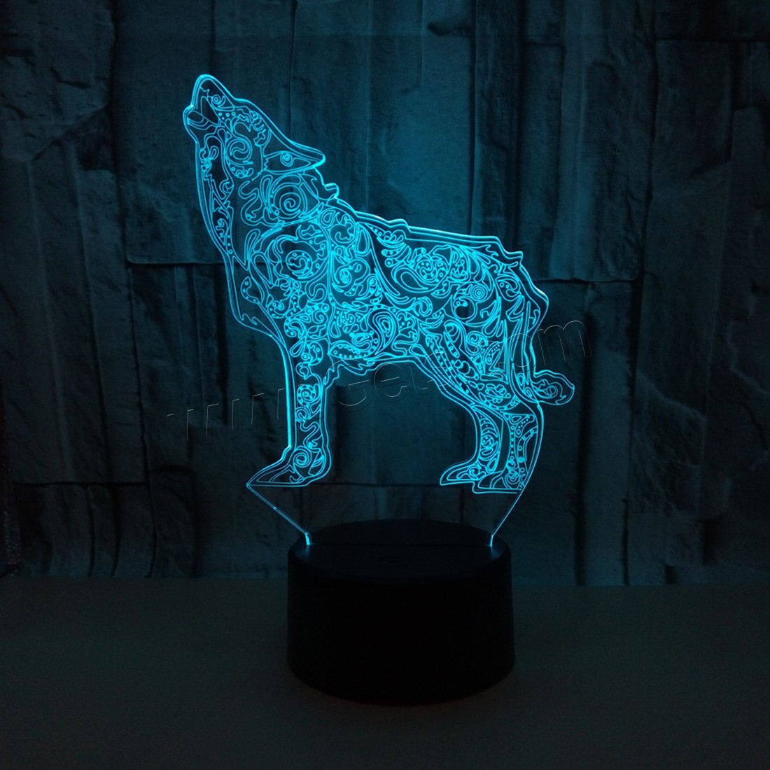 LED Colorful Night Lamp, Acrylic, with ABS Plastic, Different Shape for Choice & with USB interface & with LED light & change color automaticly & different styles for choice, Sold By PC