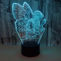 Bunte LED-Nachtlampe, Acryl, mit ABS Kunststoff, Unterschiedliche Form zur Auswahl & mit USB-Schnittstelle & mit LED-Licht & automatisch die Farbe wechseln & verschiedene Stile für Wahl, verkauft von PC