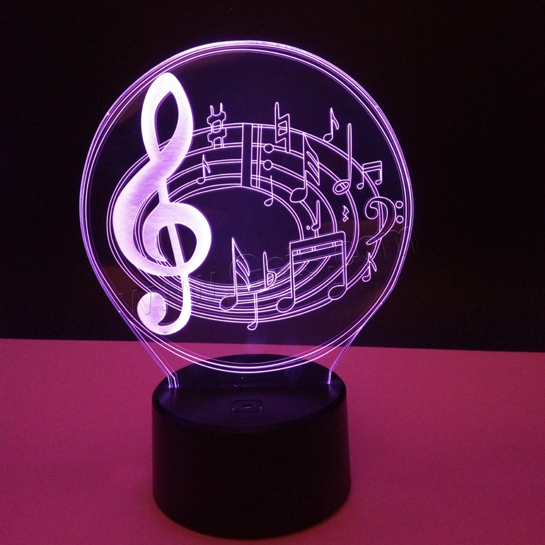 LED Colorful Night Lamp, Acrylic, with ABS Plastic, Different Shape for Choice & with USB interface & with LED light & change color automaticly & different styles for choice, Sold By PC