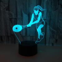 LED Colorful Night Lamp, Acrylic, with ABS Plastic & with USB interface & with LED light & change color automaticly 