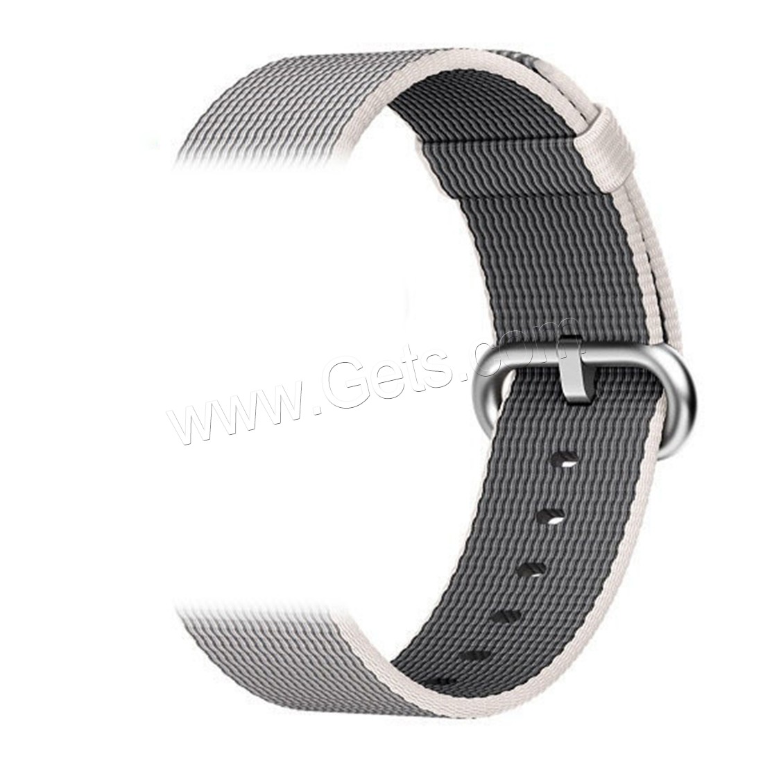 Bande de montre en acier inoxydable, Nylon, avec acier inoxydable, Placage, normes différentes pour le choix & modèles différents pour le choix, Longueur:Environ 6.5-8 pouce, Vendu par PC