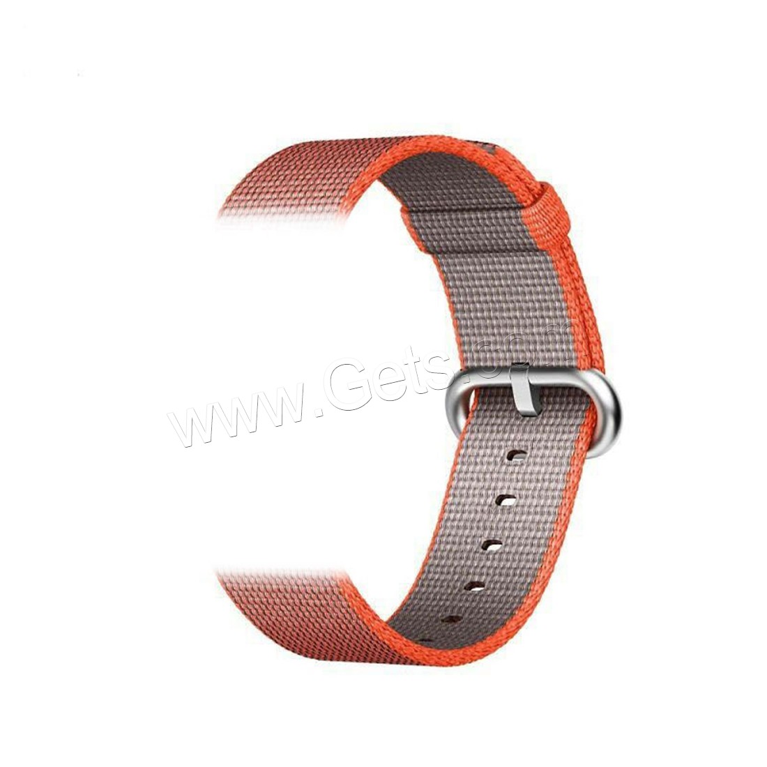 Bande de montre en acier inoxydable, Nylon, avec acier inoxydable, Placage, normes différentes pour le choix & modèles différents pour le choix, Longueur:Environ 6.5-8 pouce, Vendu par PC