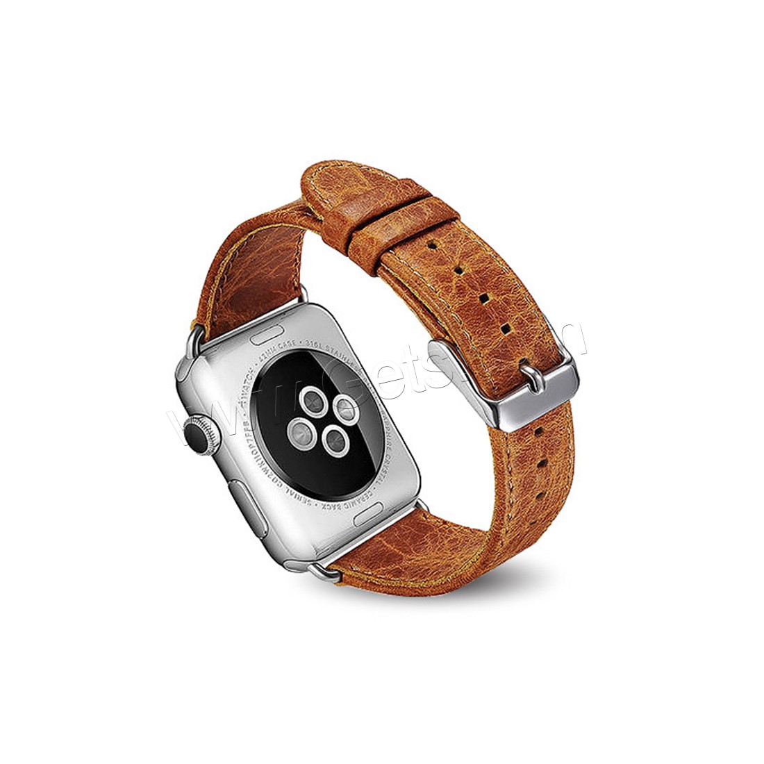 Bande de montre en acier inoxydable, Cuir, avec acier inoxydable, normes différentes pour le choix, plus de couleurs à choisir, Longueur:Environ 6.5-8 pouce, Vendu par PC