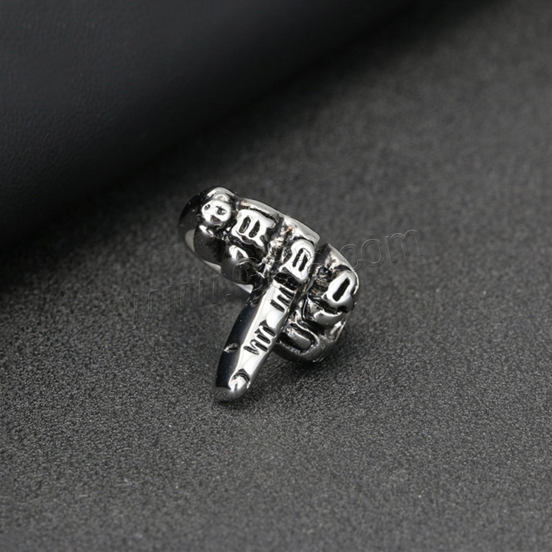 Titan Stahl Fingerring, Titanstahl, Hand, poliert, verschiedene Größen vorhanden & für den Menschen & Schwärzen, 22mm, verkauft von PC