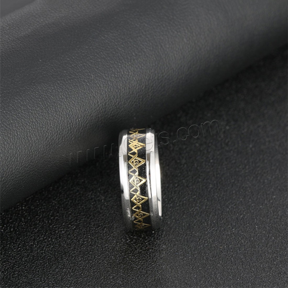 Titanium Steel Finger Ring, plated, polished & Unisex & different size for choice, 8mm, Sold By PC