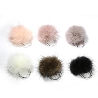 Boucles d'oreilles Pom Pom Duveteux, argent sterling 925, avec Peluche, hypo allergique & pour femme, plus de couleurs à choisir Vendu par PC