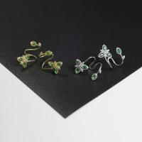 925 Sterling Silber Ohrstecker, Blume, plattiert, hypoallergenic & für Frau & mit kubischem Zirkonia, keine, 20x20mm, verkauft von Paar