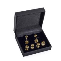 Plastic Cufflinks Gift Box, with Paper 