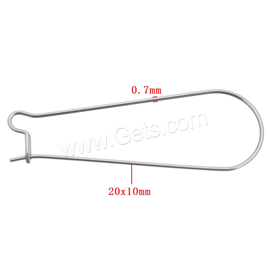 Stainless Steel Hook Earwire, different size for choice, original color, Sold By PC