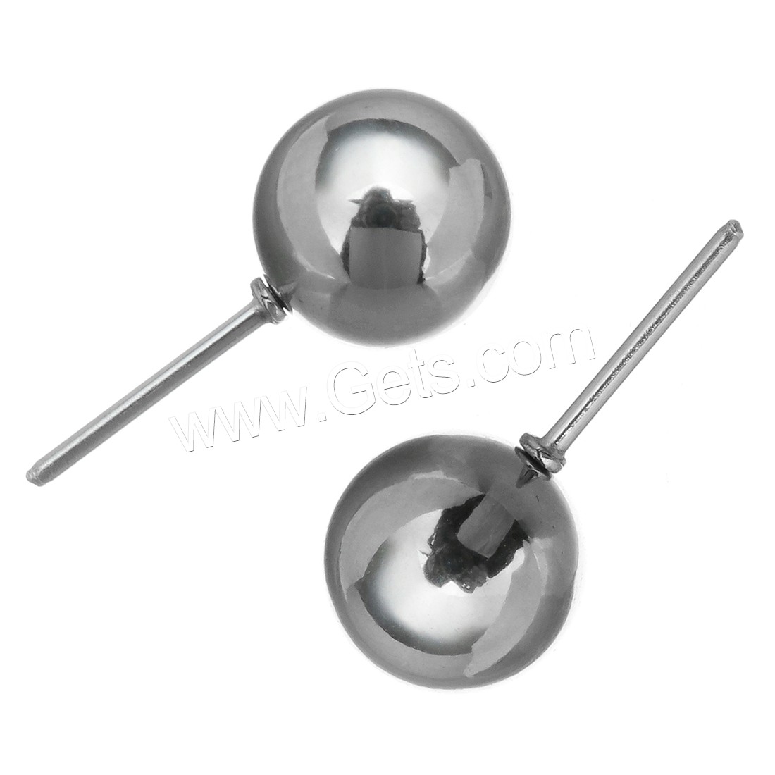 Stainless Steel Stud Earring, without earnut & different size for choice, original color, Sold By PC