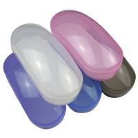 Plastic Glasses Case, transparent, Random Color 