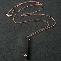 Collier en acier inoxydable Pull, Placage, chaîne ovale & pour femme, 4mm, 8mm, 60mm Environ 30.7 pouce, Vendu par brin