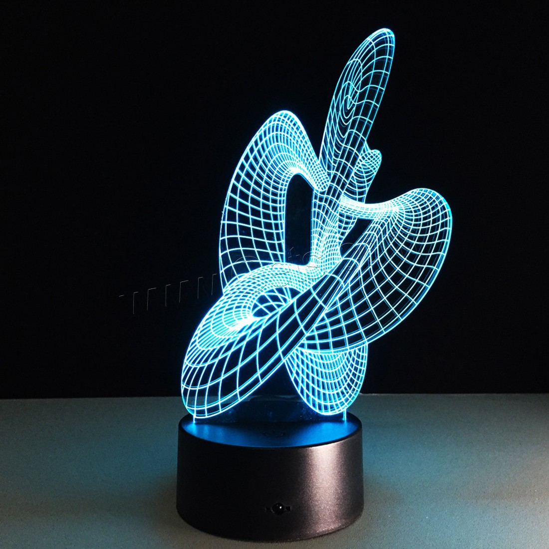 LED Colorful Night Lamp, ABS Plastic, with Acrylic, Different Shape for Choice & with USB interface & with LED light & change color automaticly & different styles for choice, 640x350x470mm, Sold By PC