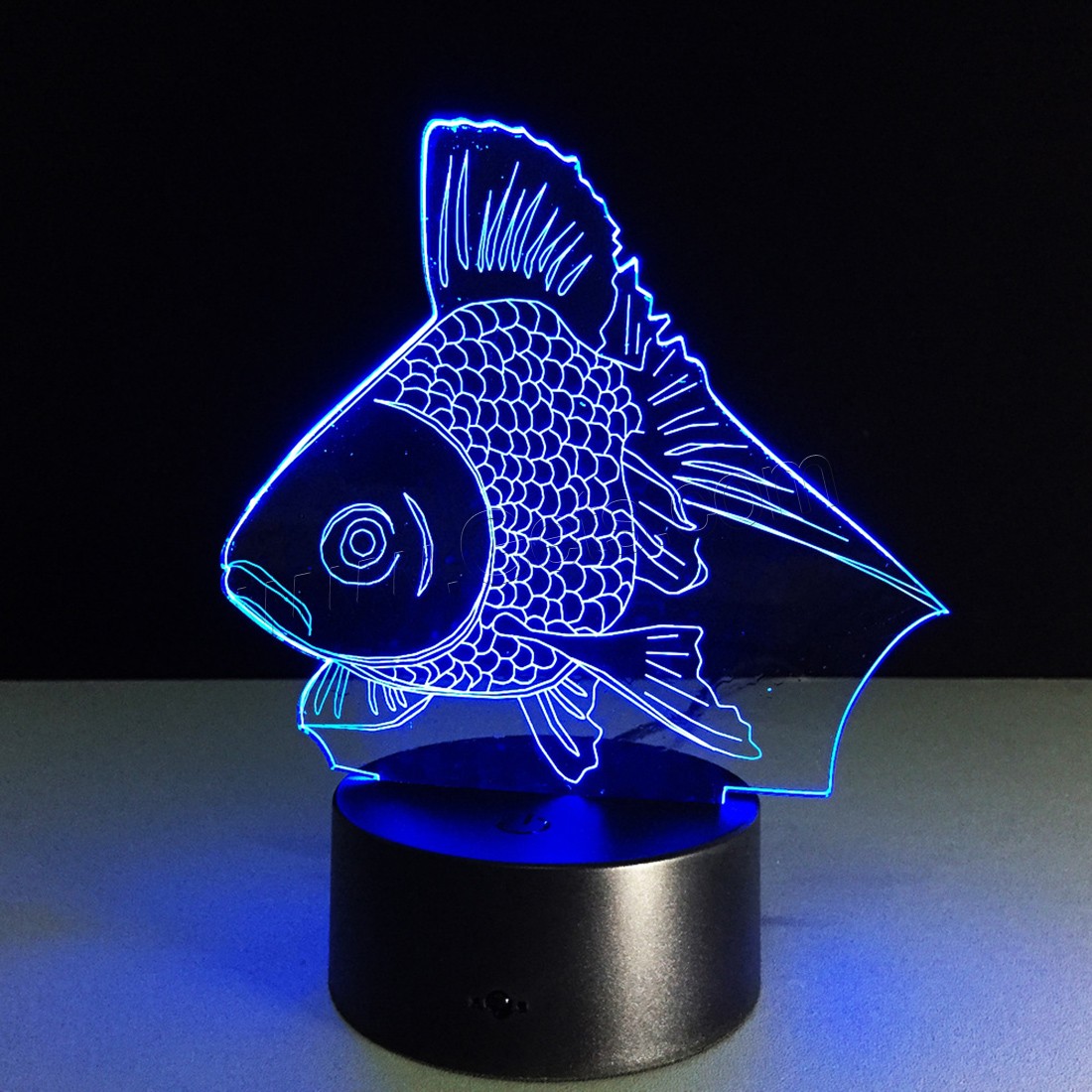 LED Colorful Night Lamp, ABS Plastic, with Acrylic, Different Shape for Choice & with USB interface & with LED light & change color automaticly & different styles for choice, 640x350x470mm, Sold By PC