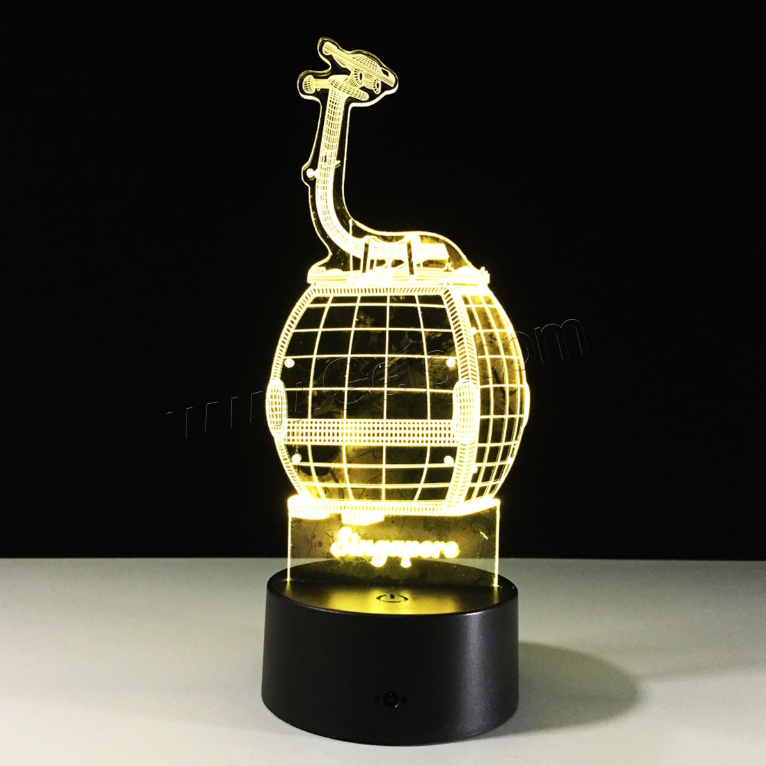 LED Colorful Night Lamp, Acrylic, with ABS Plastic, Different Shape for Choice & with USB interface & with LED light & change color automaticly & different styles for choice, 640x350x470mm, Sold By PC