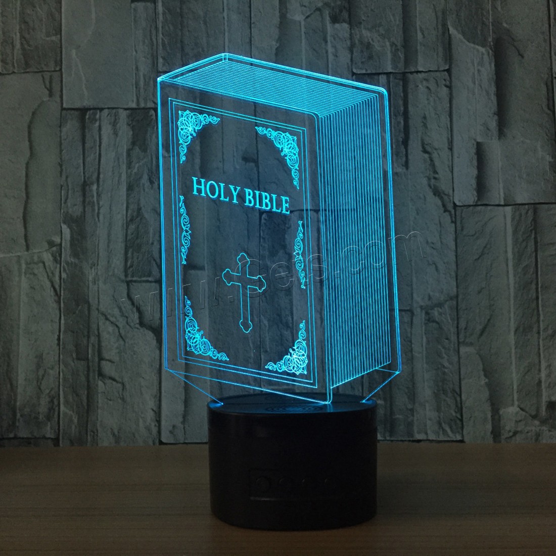 LED Colorful Night Lamp, Acrylic, with ABS Plastic, Different Shape for Choice & with USB interface & with LED light & change color automaticly & different styles for choice, 640x350x470mm, Sold By PC