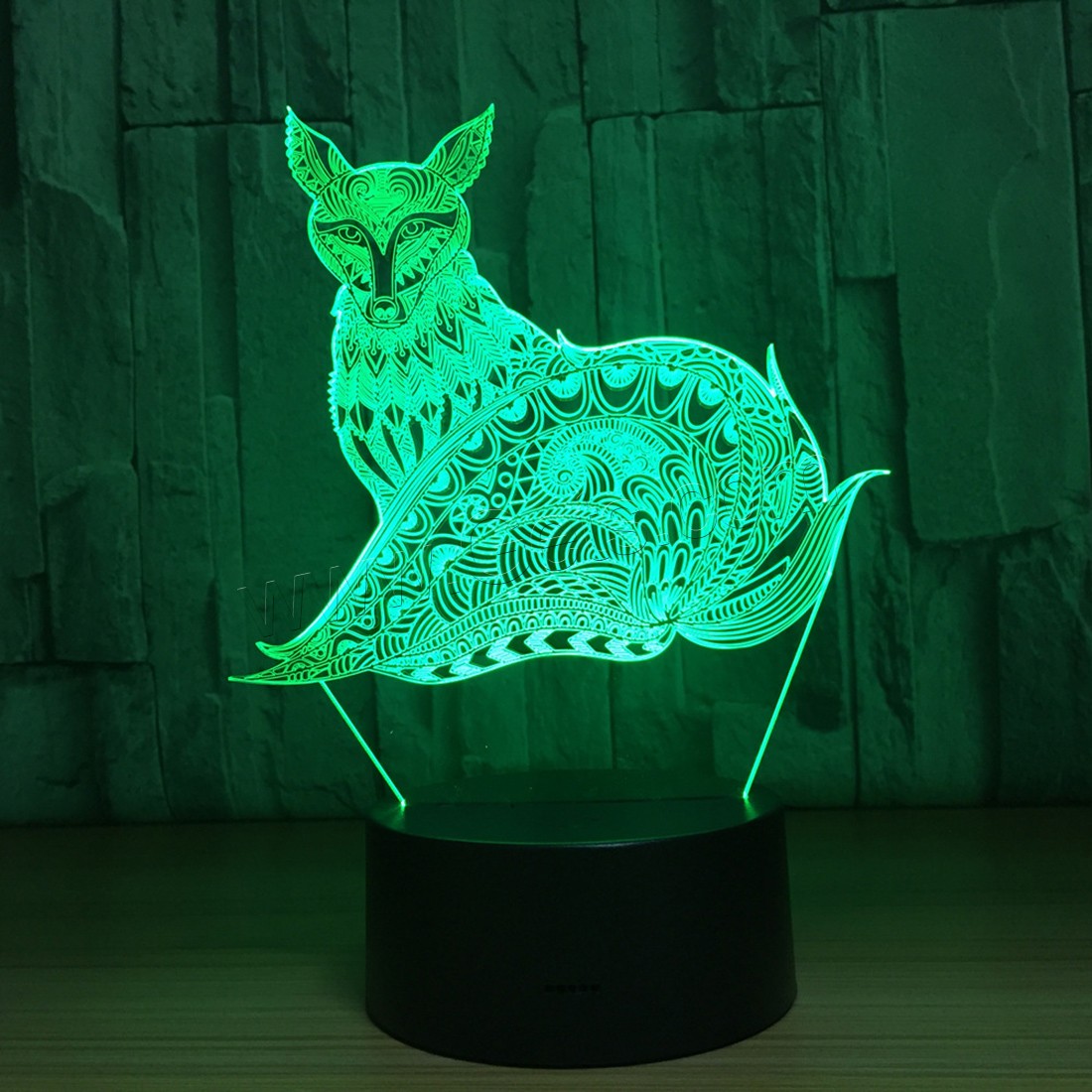 LED Colorful Night Lamp, Acrylic, with ABS Plastic, Different Shape for Choice & with USB interface & with LED light & change color automaticly & different styles for choice, 640x350x470mm, Sold By PC