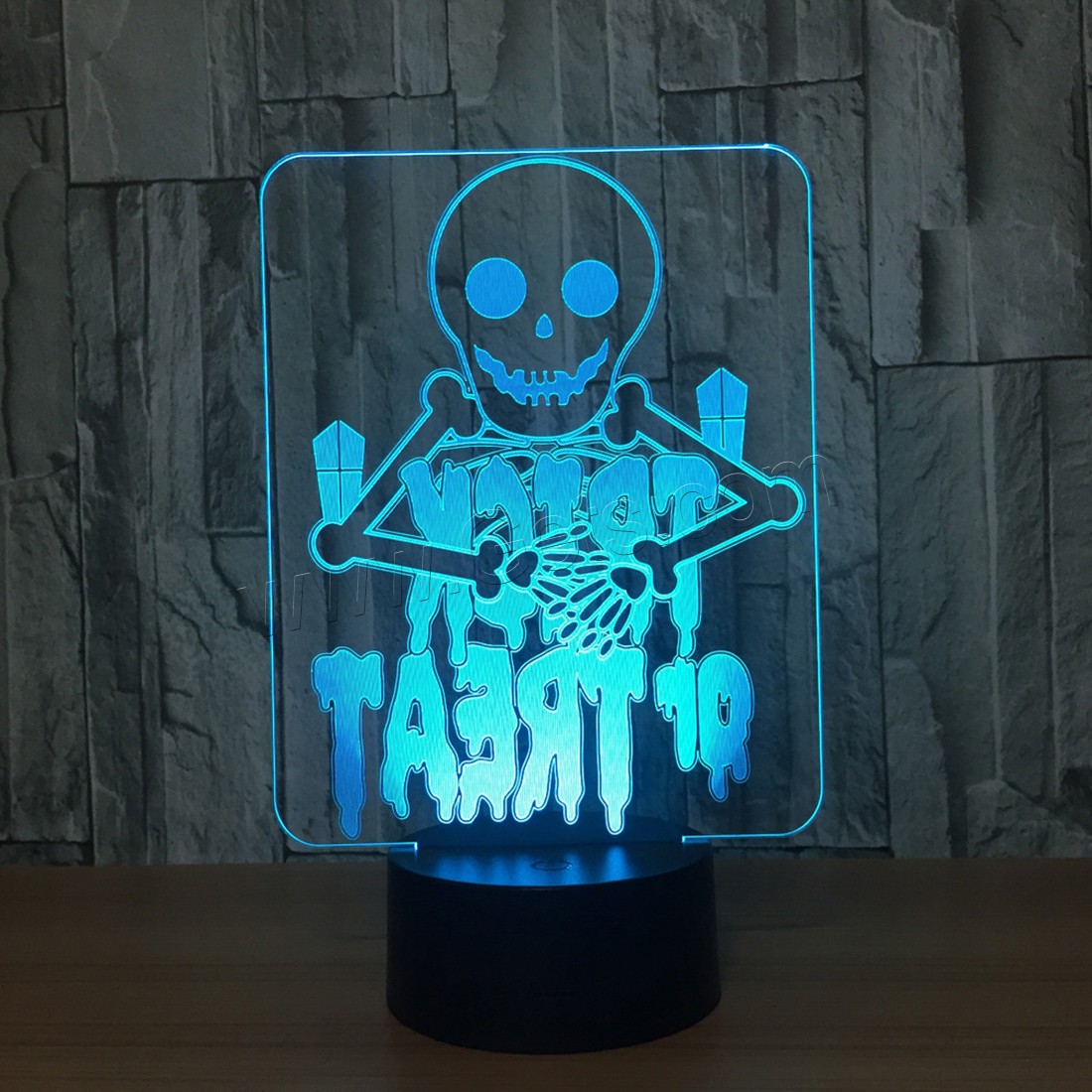 LED Colorful Night Lamp, Acrylic, with ABS Plastic, Different Shape for Choice & with USB interface & with LED light & change color automaticly & different styles for choice, 640x350x470mm, Sold By PC