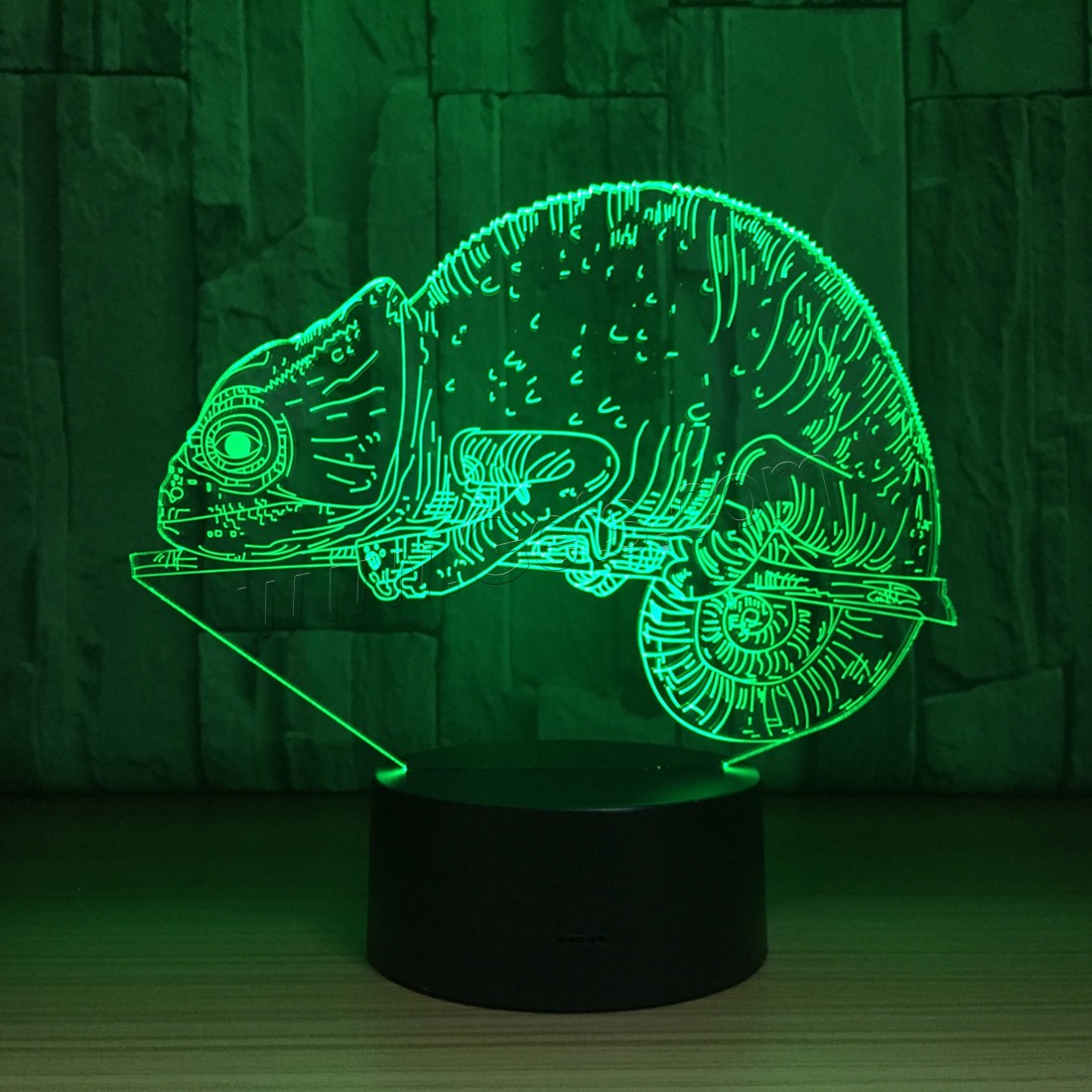 LED Colorful Night Lamp, Acrylic, with ABS Plastic, Different Shape for Choice & with USB interface & with LED light & change color automaticly & different styles for choice, 640x350x470mm, Sold By PC