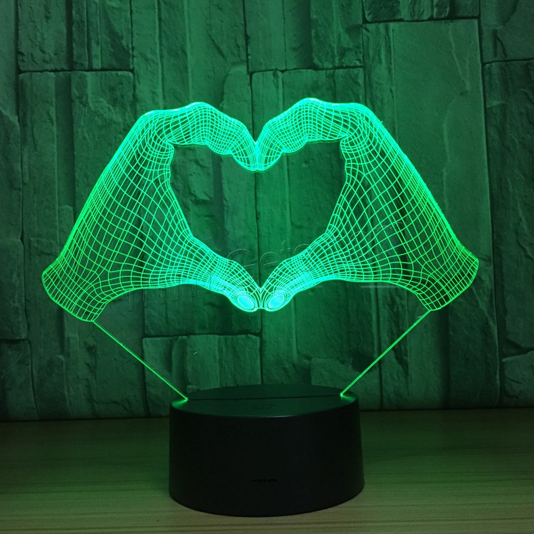 LED Colorful Night Lamp, Acrylic, with ABS Plastic, Different Shape for Choice & with USB interface & with LED light & change color automaticly & different styles for choice, 640x350x470mm, Sold By PC