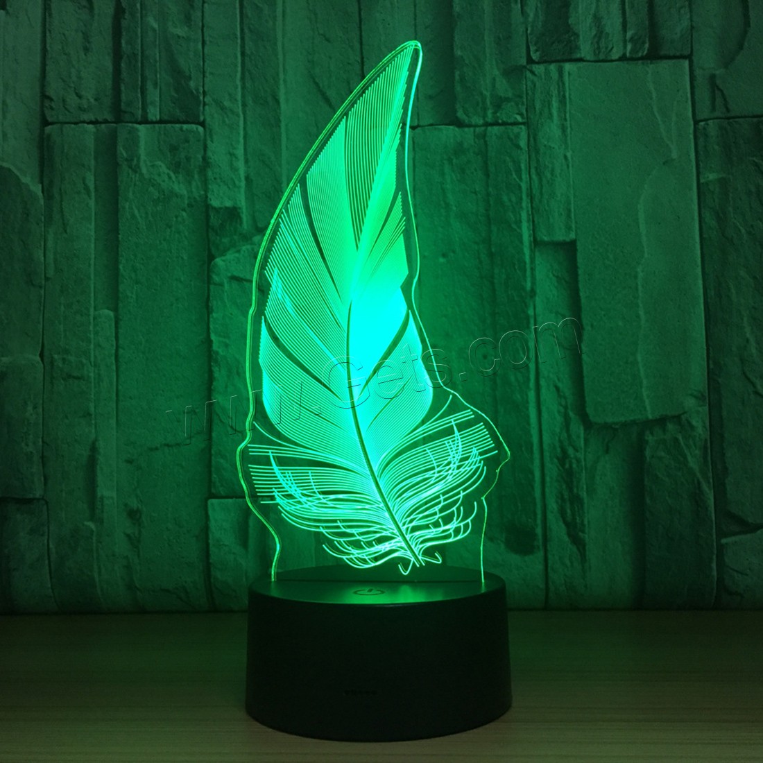 LED Colorful Night Lamp, Acrylic, with ABS Plastic, Different Shape for Choice & with USB interface & with LED light & change color automaticly & different styles for choice, 640x350x470mm, Sold By PC