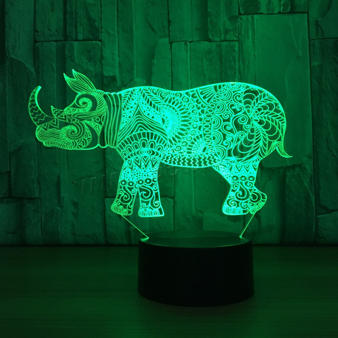 LED Colorful Night Lamp, Acrylic, with ABS Plastic, Different Shape for Choice & with USB interface & with LED light & change color automaticly & different styles for choice, 640x350x470mm, Sold By PC