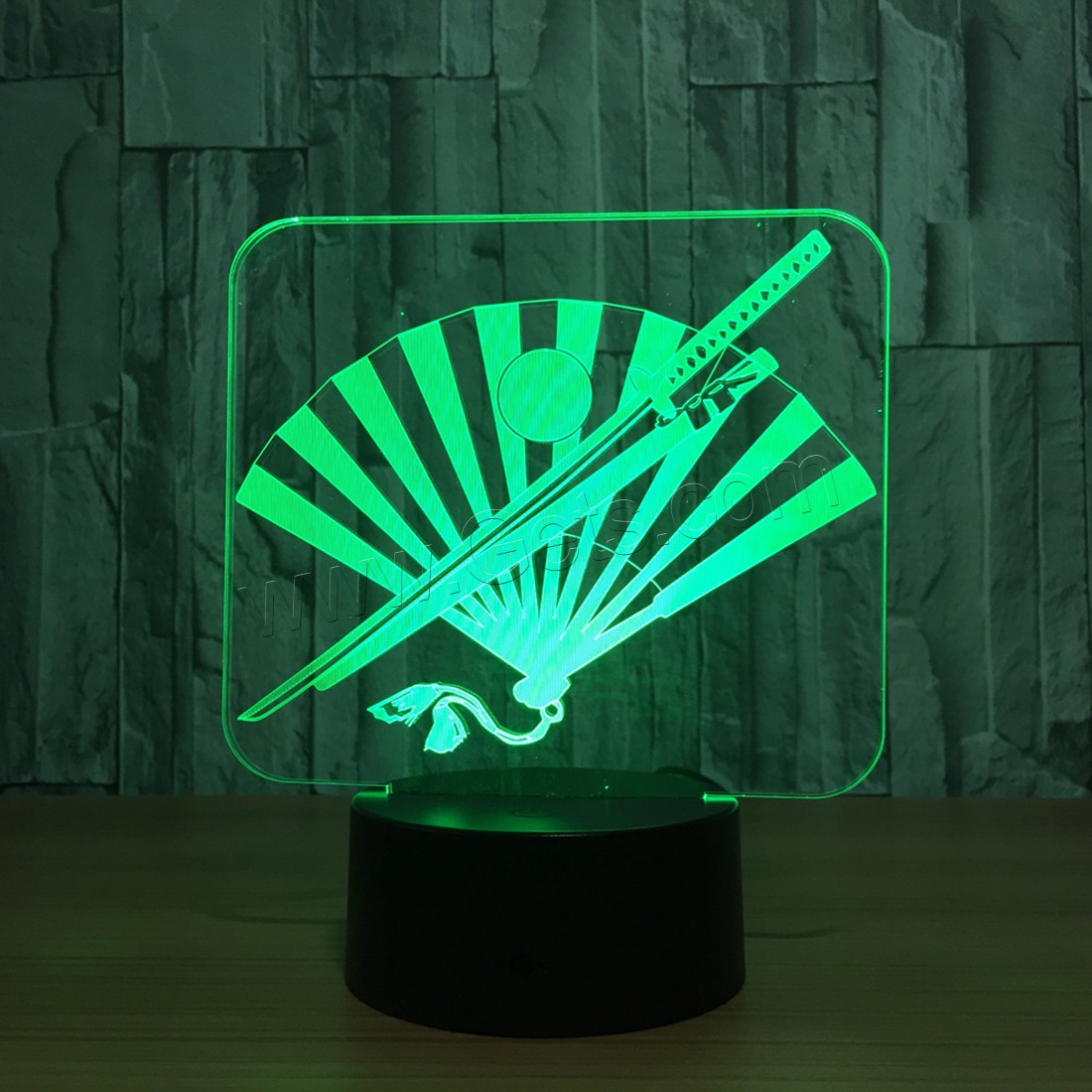 LED Colorful Night Lamp, Acrylic, with ABS Plastic, Different Shape for Choice & with USB interface & with LED light & change color automaticly & different styles for choice, 640x350x470mm, Sold By PC