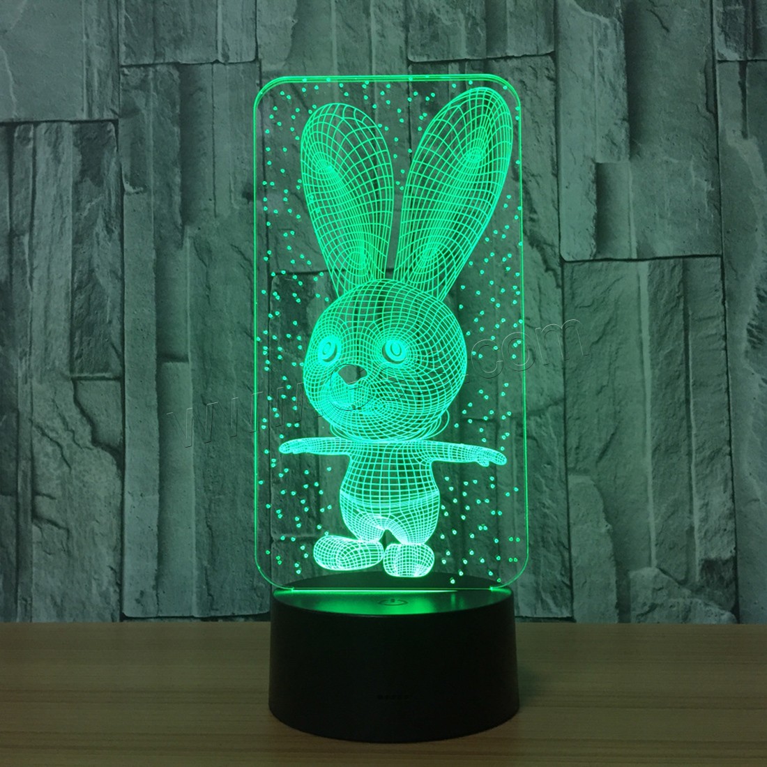 LED Colorful Night Lamp, Acrylic, with ABS Plastic, Different Shape for Choice & with USB interface & with LED light & change color automaticly & different styles for choice, 640x350x470mm, Sold By PC