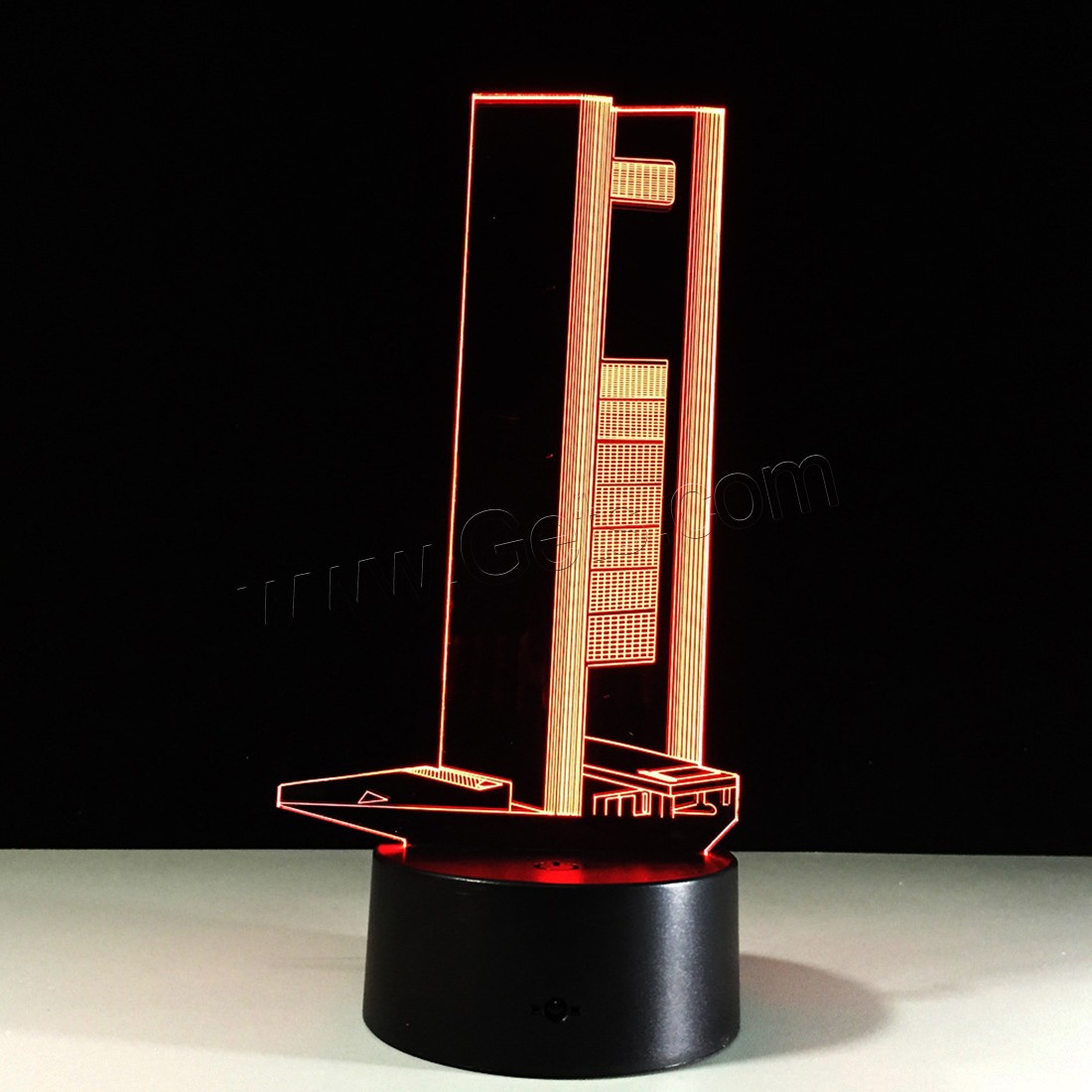 LED Colorful Night Lamp, Acrylic, with ABS Plastic, Different Shape for Choice & with USB interface & with LED light & change color automaticly & different styles for choice, 640x350x470mm, Sold By PC