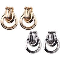 Zinc Alloy Drop Earring, brass post pin, plated, for woman 