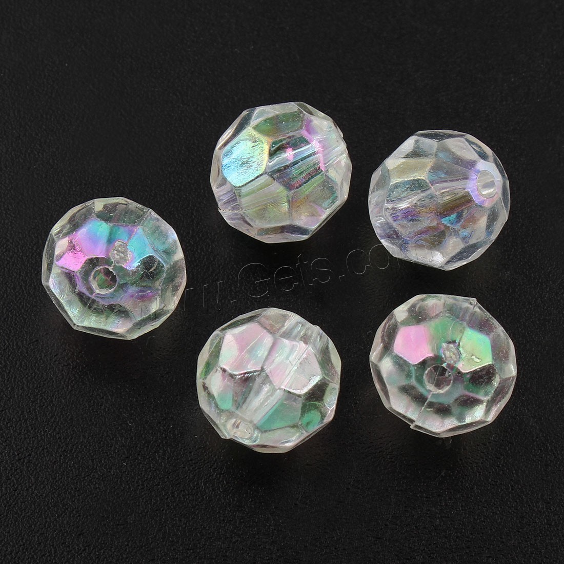 Acrylic Beads, different size for choice, Hole:Approx 1, 2.5mm, Sold By Bag