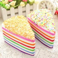 Missley Relieve Stress Squishy Toys, Cuero de PU, Tarta, color mixto, 140x90x80mm, 5PCs/Bolsa, Vendido por Bolsa