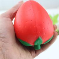 Missley Relieve Stress Squishy Toys, Cuero de PU, Tomate, 100mm, 5PCs/Bolsa, Vendido por Bolsa