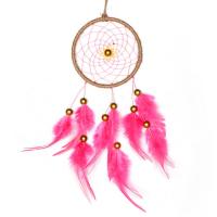 Fashion Dream Catcher, Iron, with Linen & Feather, Tassel 