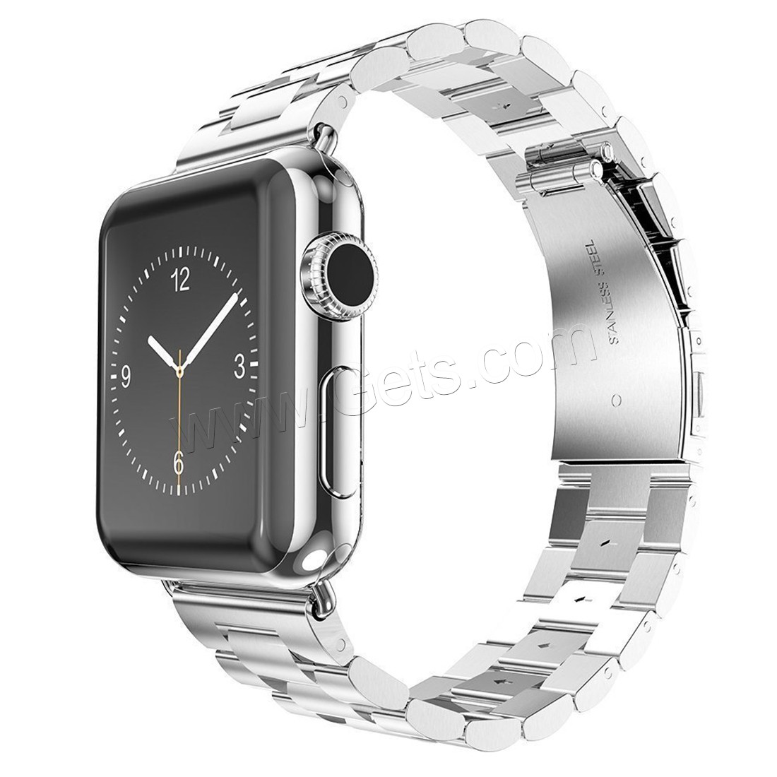 acero inoxidable Venda de reloj, chapado, para el reloj de apple & unisexo & diverso tamaño para la opción, más colores para la opción, longitud:aproximado 8.5 Inch, Vendido por UD