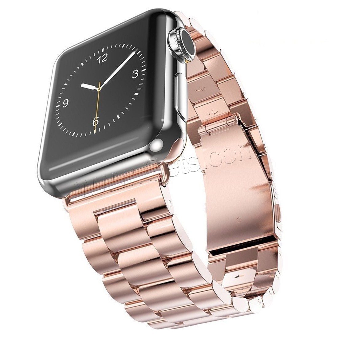 acero inoxidable Venda de reloj, chapado, para el reloj de apple & unisexo & diverso tamaño para la opción, más colores para la opción, longitud:aproximado 8.5 Inch, Vendido por UD