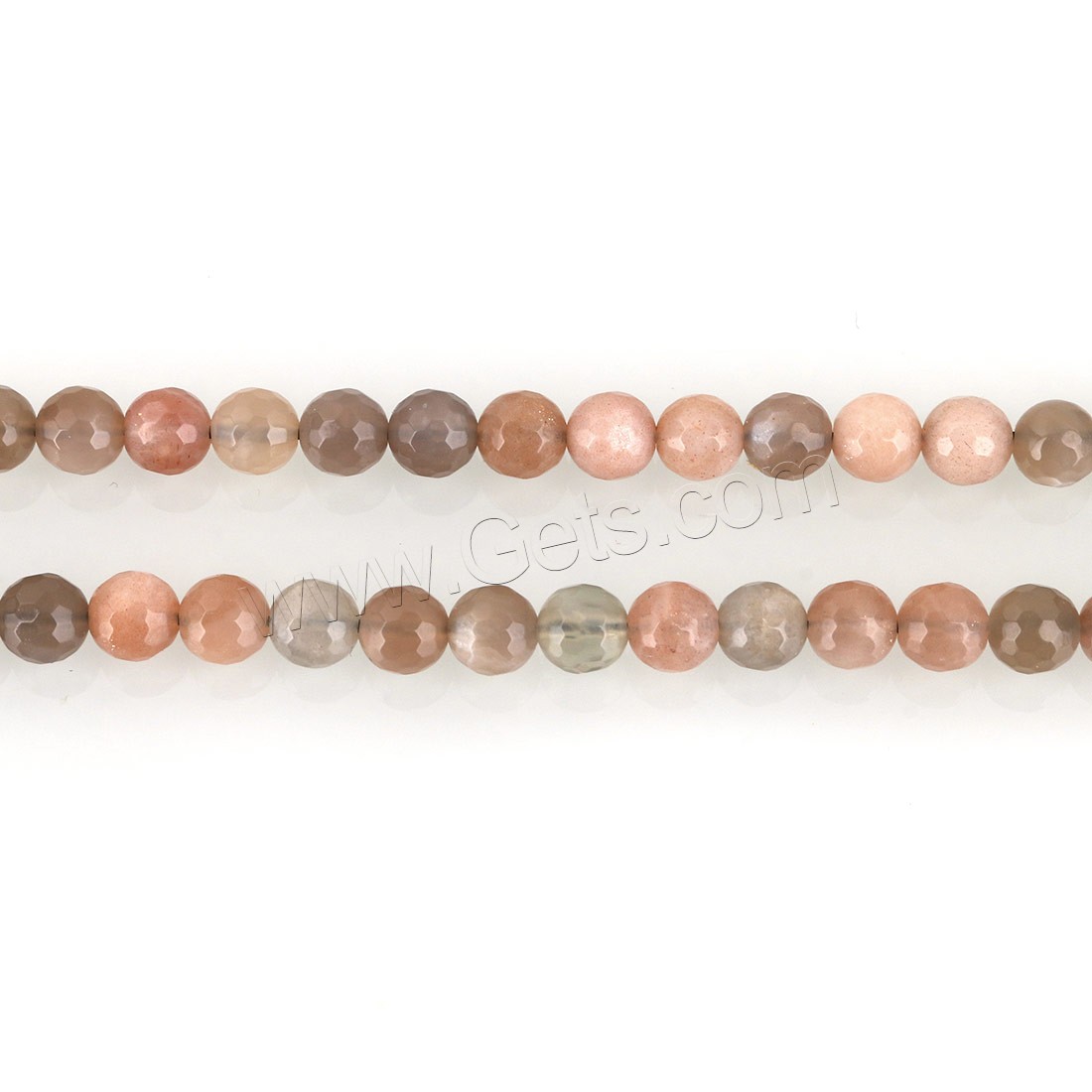 Natural Moonstone Beads, Round, different size for choice & faceted, Hole:Approx 1mm, Length:Approx 15.5 Inch, Sold By Strand