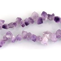 Natürliche Amethyst Perlen, 10-32x14-25x9-18mm, Bohrung:ca. 1mm, Länge:ca. 15.5 ZollInch, ca. 42PCs/Strang, verkauft von Strang