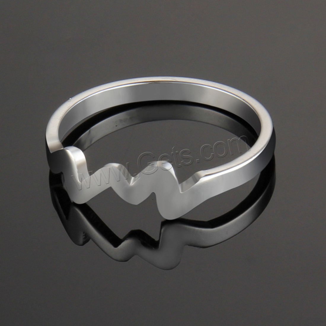 Titanium Steel Finger Ring, plated, different size for choice & for woman, more colors for choice, 5mm, Sold By PC