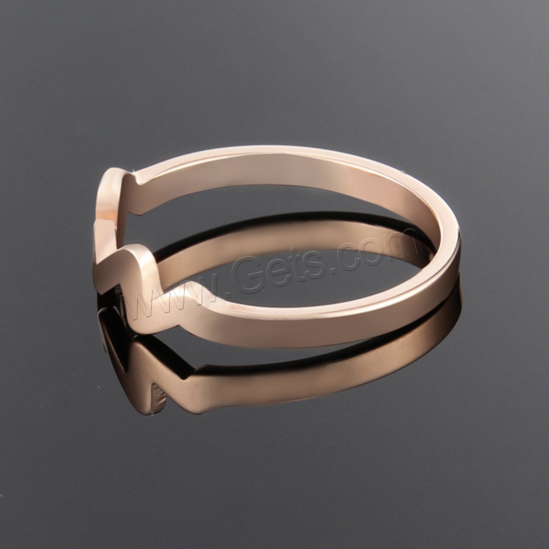 Titanium Steel Finger Ring, plated, different size for choice & for woman, more colors for choice, 5mm, Sold By PC