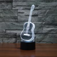 LED Colorful Night Lamp, ABS Plastic, with Acrylic, Musical Instrument, with USB interface & change color automaticly  