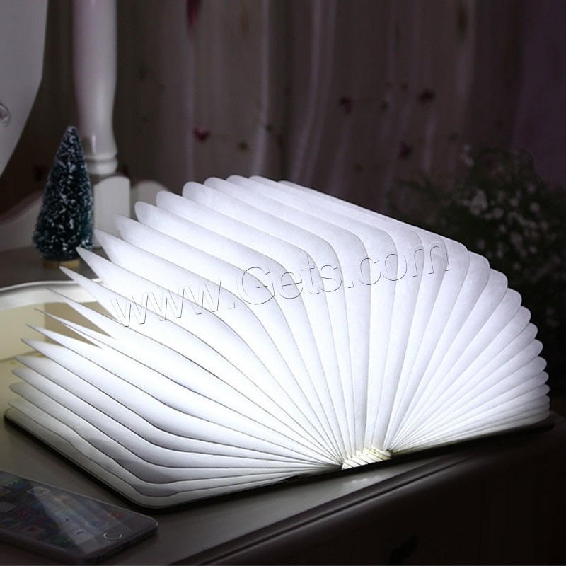 LED Colorful Night Lamp, ABS Plastic, with Acrylic, Book, with magnetic & different styles for choice, 260x210x55mm, Sold By PC