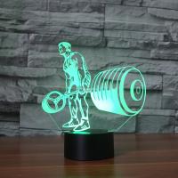 LED Colorful Night Lamp, ABS Plastic, with Acrylic, Cartoon, with USB interface & change color automaticly 