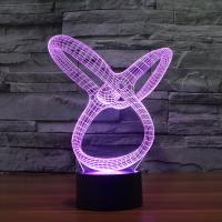 LED Colorful Night Lamp, ABS Plastic, with Acrylic, with USB interface & change color automaticly 