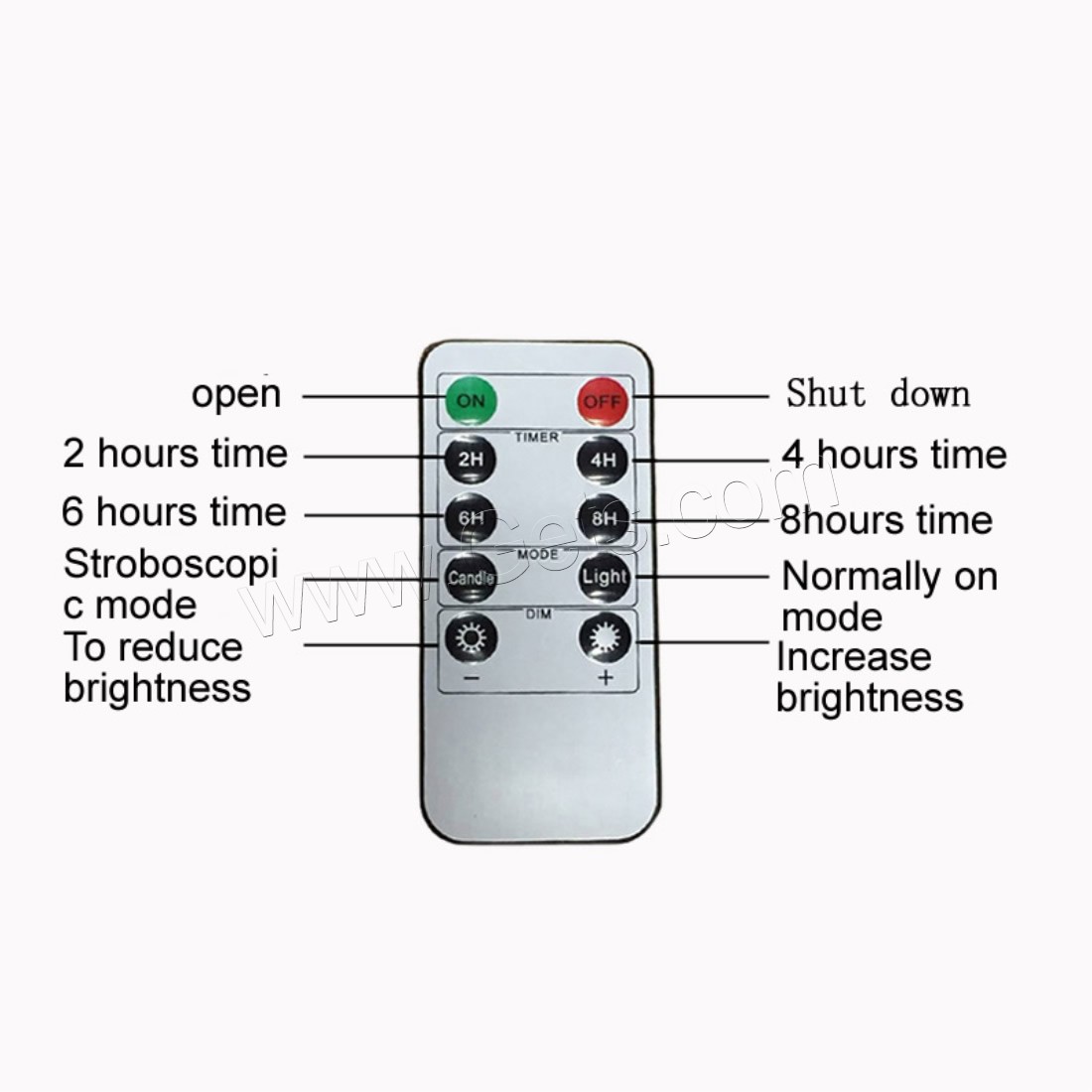 LED Colorful Night Lamp, Paraffin, With Remote Control & different size for choice, Sold By PC