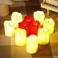 Plastic Plastic Electronic Candle, injection moulding, with LED light, mixed colors 