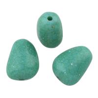 Acrílico Abalorio, turquesa de imitación, verde, 18.5x14x11mm, agujero:aproximado 1mm, aproximado 280PCs/Bolsa, Vendido por Bolsa