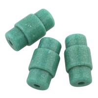 Acrílico Abalorio, turquesa de imitación, verde, 32.5x17x17mm, agujero:aproximado 3mm, aproximado 75PCs/Bolsa, Vendido por Bolsa