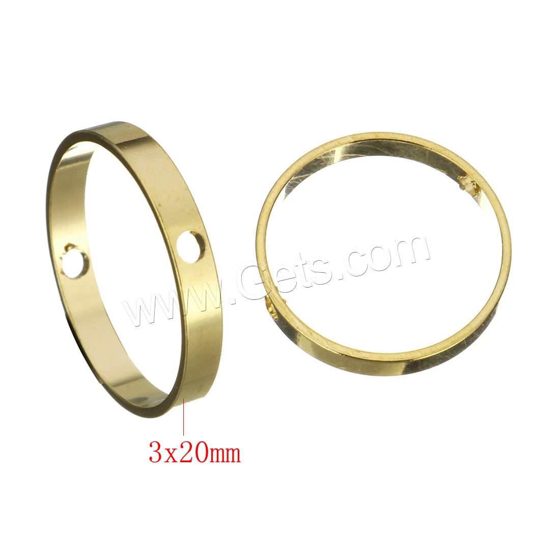 conector de latón de filigrana , metal, Donut, chapado en color dorado, diverso tamaño para la opción & 1/1 aro, agujero:aproximado 1mm, Vendido por UD